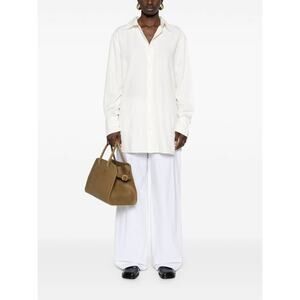 Toteme Relaxed Floral Jacquard Shirt in White 34 US 2